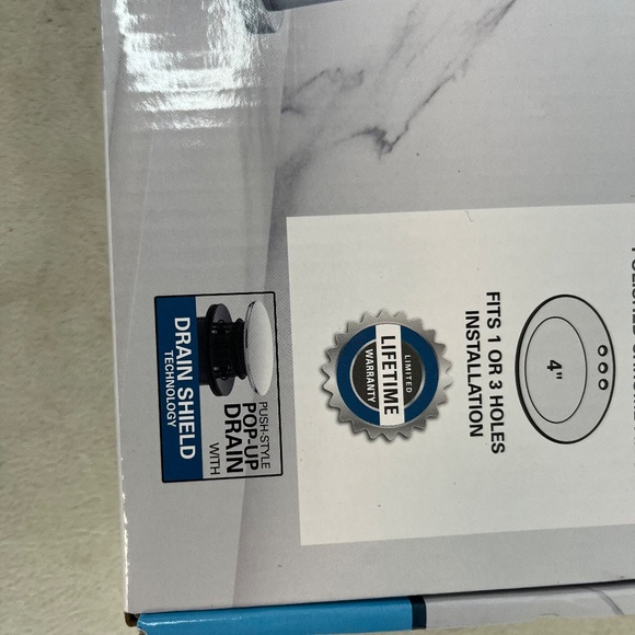 NIB Tuscany Coumbiana Collection Single Handle Faucet Polished Chrome Finish - Picture 4 of 8